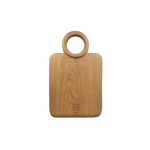 Hand Carved  Round-Handled Wooden Board