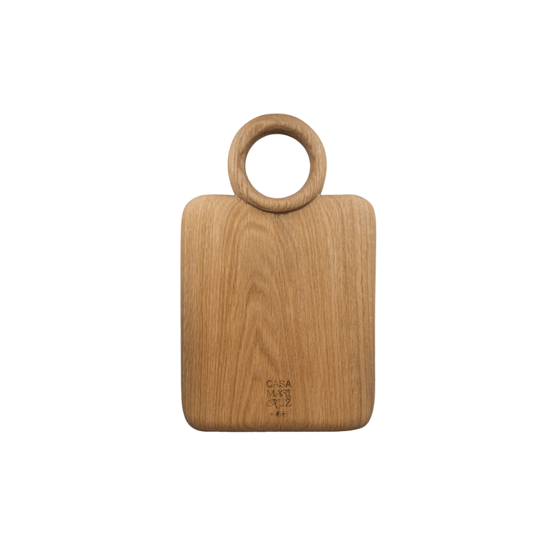 Hand Carved  Round-Handled Wooden Board