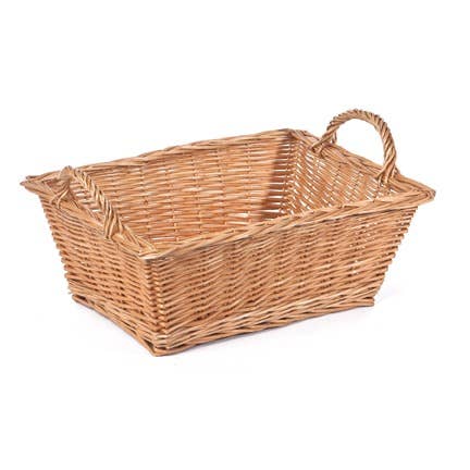 RECT WHITE WILLOW MINI WASH SH