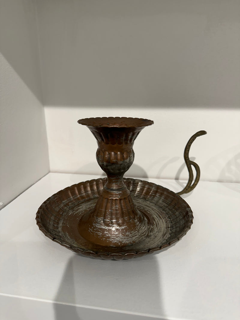 Copper Candlestick Holder