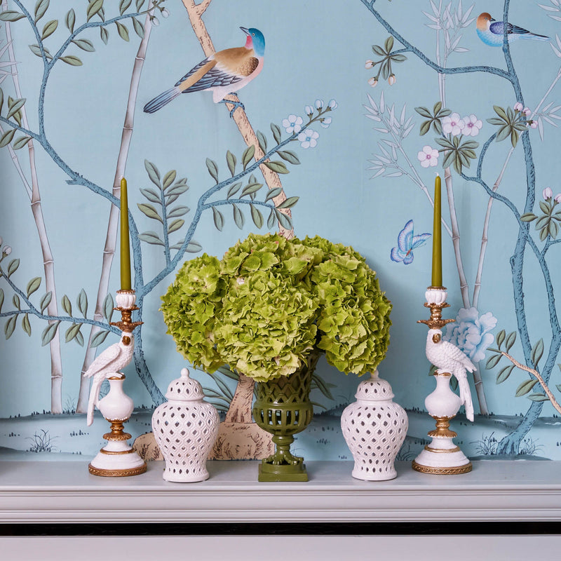 Small Adelaide Green Lattice Urn Vase