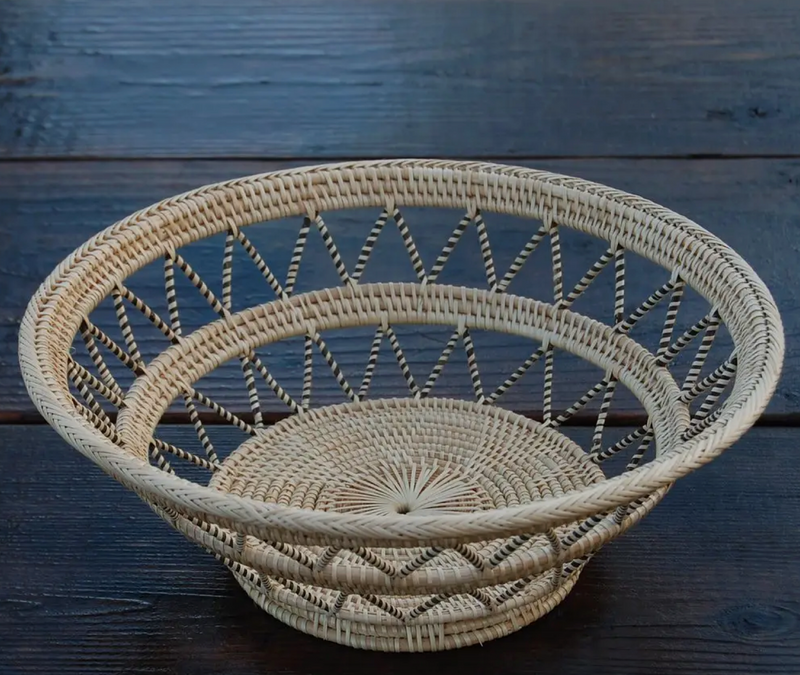 Round Handmade Fruit Basket