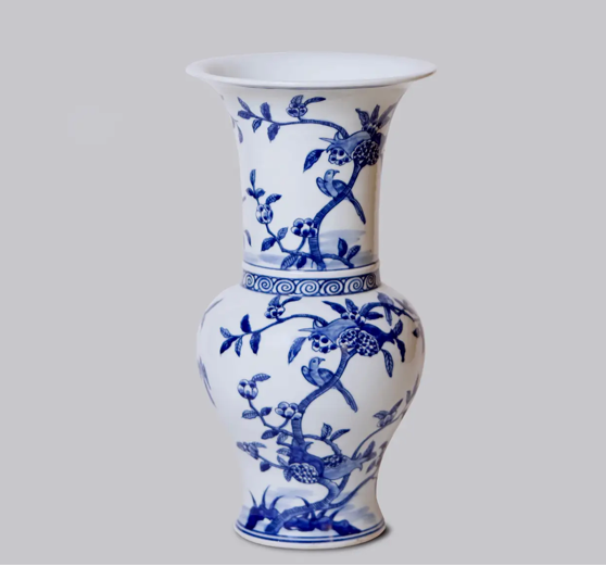 Porcelain Pomegranates Baluster Vase