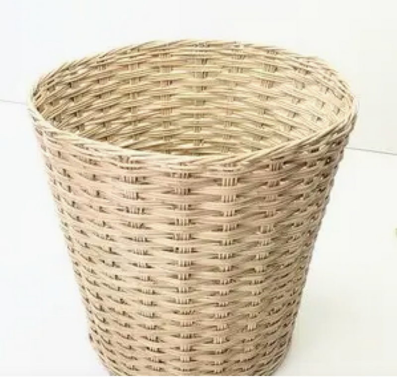 Rattan Waste Paper Storage Basket Bin