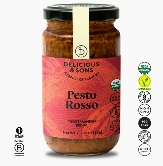 Organic Sun-Dried Tomato Pesto Rosso