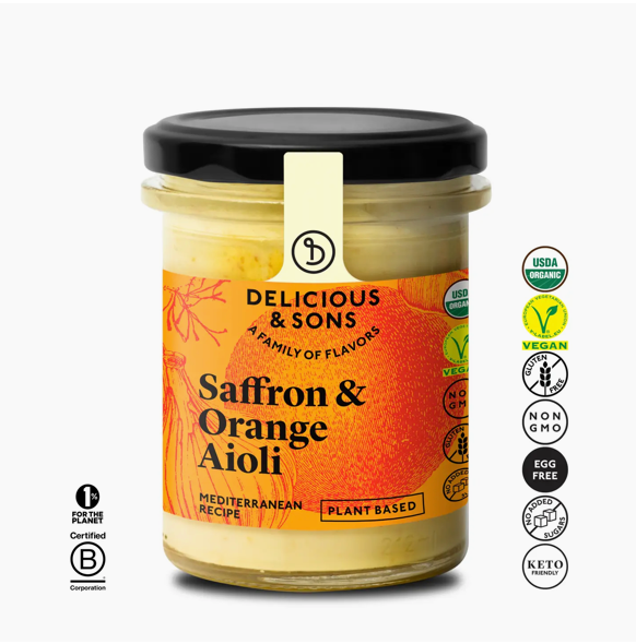 Organic Saffron & Orange Aioli