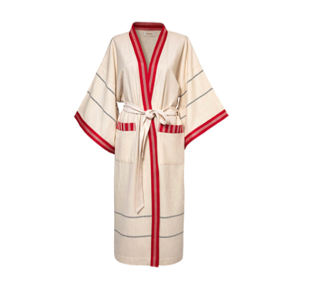 Red Pesthamal Kimono Robe