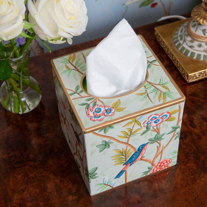 Chinoiserie Tole Tissue Box