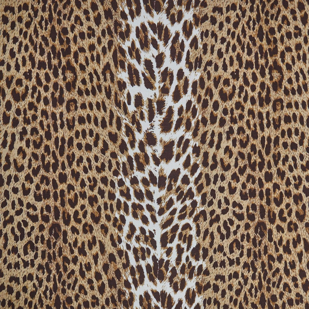 Chestnut Brown Leopard Fabric - Mrs. Alice