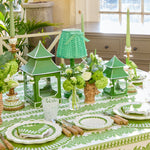 Spring Green Lotus Bow Lampshade (18cm)