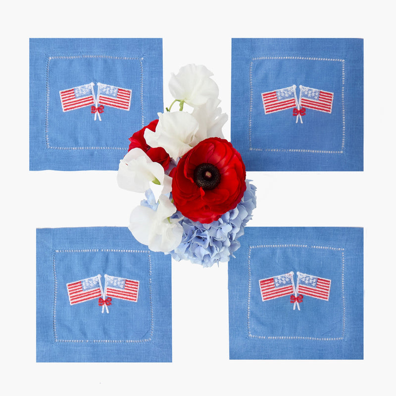 Fourth of July Cocktail Napkins (Set of 4)