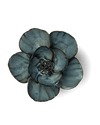 Navy Poppy Ceramic Flower