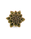 Olive Green Echeveria Ceramic Flower