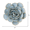 Robin's Egg Blue Keiko Peony Ceramic Flower