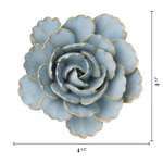 Robin's Egg Blue Keiko Peony Ceramic Flower