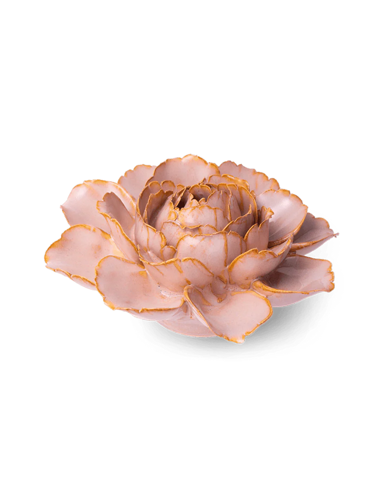 Rose Pink Camellia Ceramic Flower