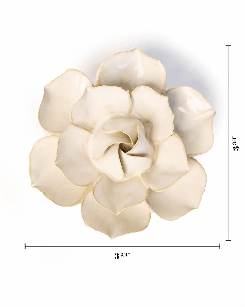 Ivory Daffodil Ceramic Flower