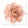 Rose Pink Camellia Ceramic Flower