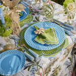 Blue Basketweave Starter Plate