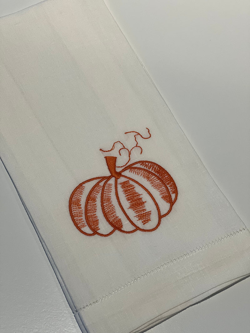 Pumpkin Guest Towels - Set of 5