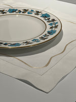 Hand Embroidered Linen Placemats - Set of 8