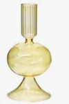 Vintage Style Glass Candlestick Holder